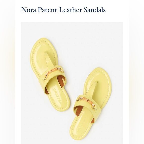 J.McLaughlin Nora patent leather Sandals with Gold Accents; Size 7.5 Brand New! - Picture 4 of 15